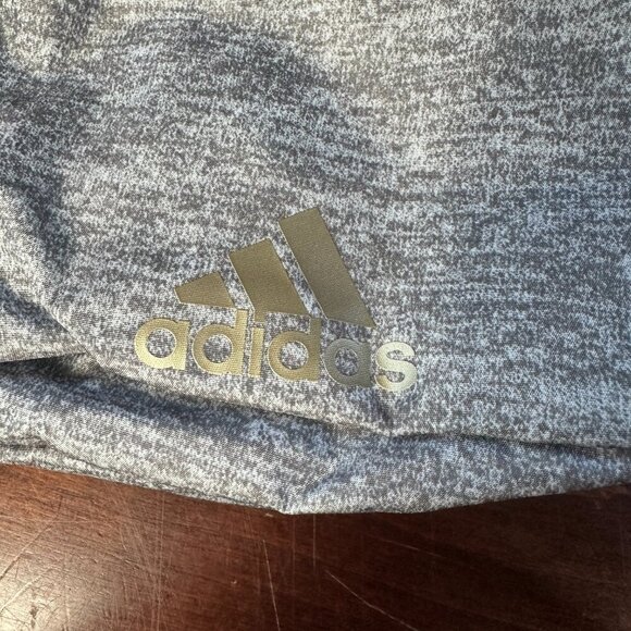 ADIDAS Grey Charcoal Space Dye Zipper Fanny Pack Crossbody Bag - Picture 3 of 11